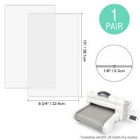 2Pcs Pads De Corte Compatible Con BSP&BS Switch plus Para Máquina De Corte Placa De Repuesto De Plástico 38.1/32.3*22.4cm - details 1