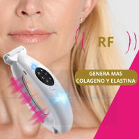Dispositivo Reductor de Papada Firmeza Facial Cara Tonificador Masajeador de Rejuvenecimiento de Cuello Radiofrecuencia Facial Terapia LED Electroestimulador Facial Papada Masaje Sonico Tratamiento Antienvejecimiento - details 1