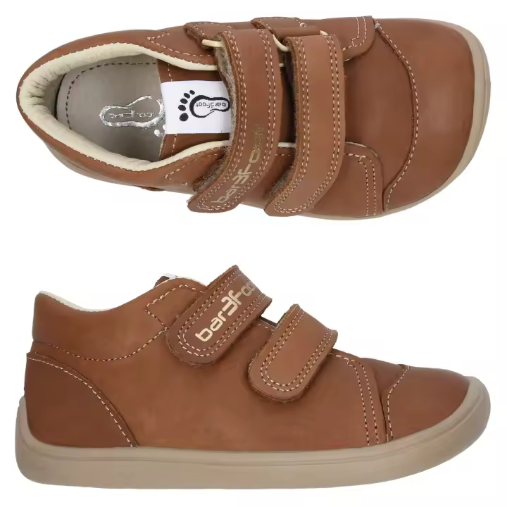 Botines respetuoso de piel camel modelo Elf STEP de Bar3foot - 1