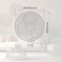 VENTILADOR DE PARED SAUTAR CON MANDO Ø43CM 45W BLANCO GSC EVOLUTION - details 6
