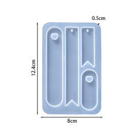 Molde De Silicona Para Marcapáginas Oval Y Corazón Para Creación De Resina Epoxy DIY Herramientas Para Decoración De Libros - details 1
