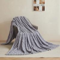 Manta De Tafurong De Poliéster 100% Coral Fleece Para Cama Y Sofá Color Sólido Suave Y Cálida Para Primavera E Invierno Tamaño Varía - details 25