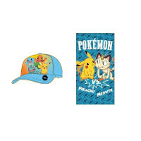 POKEMON PIKACHU GORRA +POEMON PIKACHU TOALLA MICROFIBRA PARA PLAYA  70*140CM - details 2