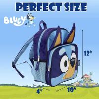 Mochila De Peluche Azul Bluey Para Niños Bolsa Escolar De Tela Oxford Sencilla Con Bolsillo Educación Temprana Regalo De Navidad Para Niños - details 1