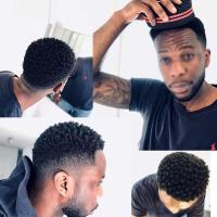 1 pieza de esponja multicabello para hombres, esponja para rizar, cepillo para el cabello, esponja para trenzas de rizos africanos, esponja para rizar perforada ovalada de doble propósito, cepillo para rizar el cabello desordenado - details 2