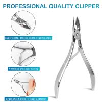 YIKOOLIN Cortauñas Profesional Portátil Tijeras De Cutícula Herramienta De Manicura Y Pedicura Para Uñas Y Tendones De Pie Material Acero Inoxidable - details 1