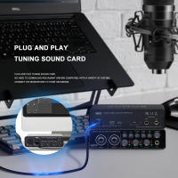 BOMGE U202 Interface De Audio USB Con Preamplificador De Micrófono Puertos XLR/TSR/TS 48V Resolución 32-Bit/192kHz Para Grabación Y Streaming En Computadora - details 4