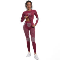 SSITO Conjunto de Mallas de gimnasio de Seco rápido, ropa de Esquí de DOT sin Costura para el invierno, ropa y pantalones de Seco rápido para correr, deporte y ciclismo - details 29