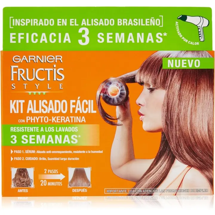 GARNIER - KIT ALISADO KERATINA FÁCIL 3 SEMANAS - GARNIER - INSPIRADO EN EL ALISADO BRASILEÑO - 1