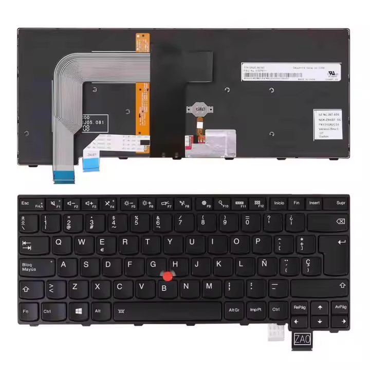 TECLADO RETROILUMINADO PARA PORTÁTIL LENOVO THINKPAD 13 T460S T470S MARCO NEGRO - 1