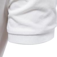 MOV-Camiseta POLO bordada con ciervo de algodón 80% de talla europea de alta calidad para hombre, camiseta básica de manga corta con solapa de color sólido para hombre，Manga corta lavada en color sólido suelto de alta calidad - details 10