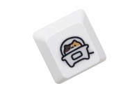 Keycap De Gato Calico Lindo Para Teclado Mecánico De Juego Con Estilo Meme Color Naranja Blanco Negro Subido Por Dye Compatible Con Stems MX - details 17