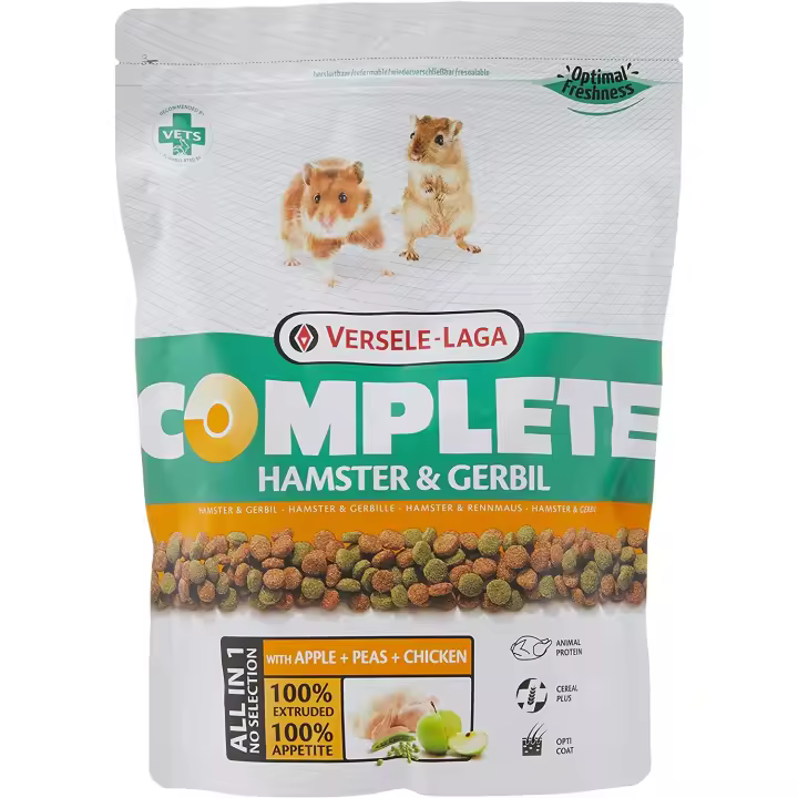 Versele-Laga Hamster y Gerbil Complete 500Gr. Alimento Rico en Proteínas para Mascotas Pequeñas - 1