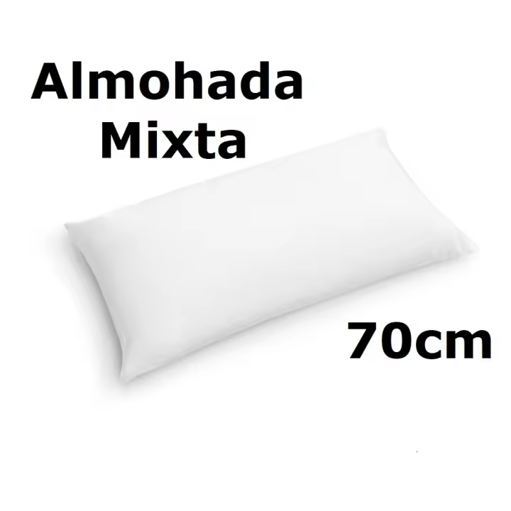 Almohada de mixta fibra, medidas70cm/80cm/90cm/105cm/135cm/150cm,color blanco,cm,fespu - 1