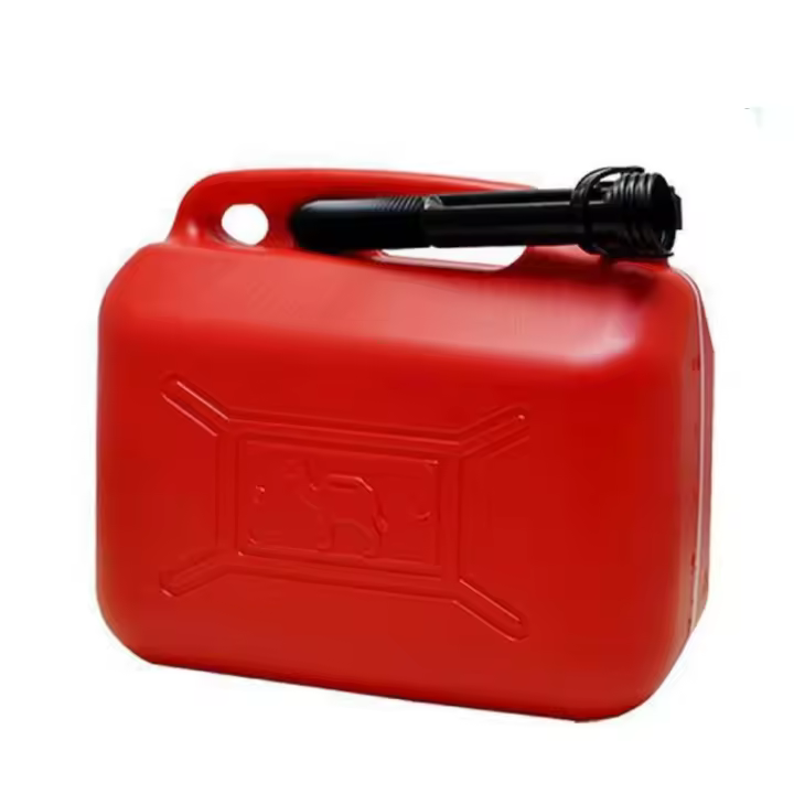 Bidón Garrafa Plástico Gasolina Diesel 5L 10L 20L Homologado, con Franja de Medición de Fácil Lectura, Incluye Embudo, Tanques de Combustible de Plástico para Motocicleta, Coches, Camiones, Contenedor de Aceite - 1