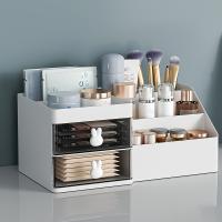 Caja De Mostrador Para Maquillaje Unisex Adulto Con 2 Cajones Gran Capacidad Montaje De Tensión Terminado En Plástico - details 0