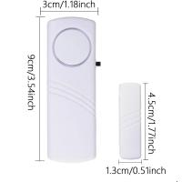 Alarma De Seguridad Para Puertas Y Ventanas Sensor Magnético Inalámbrico 2pcs/set Sistema De Alarma De Hogar - details 2