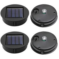 4PCS Luces Solares Interchangeables Para Jardín Y Camino Impermeables Con Luz De Ambiente Modernas Instalación Auto-Contenida Fuente De Energía Solar - details 7