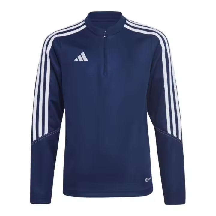 Adidas Tiro 23 Training Top Jr HZ0178 sweatshirt – Sudadera juvenil de entrenamiento con ajuste ergonómico, materiales ligeros y cuello alto para una protección adicional durante la actividad física. - 1