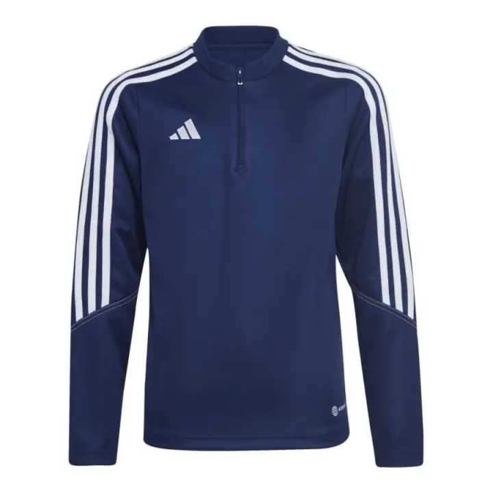 Adidas Tiro 23 Training Top Jr HZ0178 sweatshirt – Sudadera juvenil de entrenamiento con ajuste ergonómico, materiales ligeros y cuello alto para una protección adicional durante la actividad física. - 1