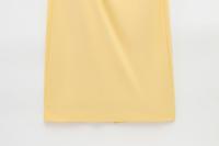 Vestido Elegante TRAFZA Para Mujer Amarillo Asimétrico Sin Mangas Pleated Largo Vestido De Fiesta Vintage Verano 2025 Slim Fit - details 8