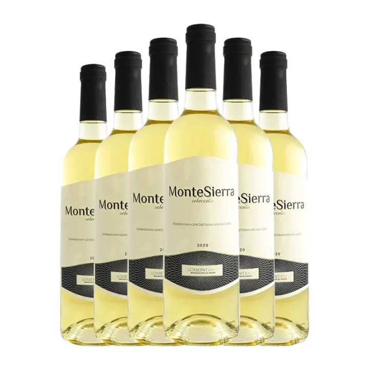 Vino blanco Montesierra 75 cl x 6 botellas. Total 4.5 litros - 1