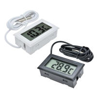 Termómetro Digital LCD Mini 1M Cable Impermeable Para Acuario Medidor De Temperatura Y Humedad Sensor Para Ambiente Interiores - details 0