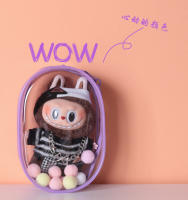 Cubierta Inteligente Para Muñeca Labubu Pop Mart 12*6.5*18cm PVC Translúcido Alta Calidad Protectora Para Juguetes Infantiles Disponible En Diferentes Colores - details 10
