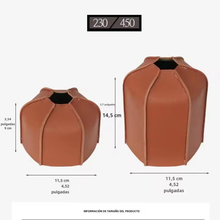 Cubierta De Cuero Para Tanque De Gas De Camping Plano Protección Para Lámpara De Gas Y Estufa Montaña Retro - 1