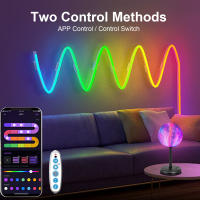 Tira De LED Neón MeRGBW 5V 3/2/1M Luz De Silicona Para Decoración De Pared Y Habitaciones Control Remoto APP DIY Rastreo De Sueños Colorido - details 10