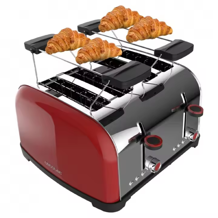Cecotec Tostador vertical Tostador vertical Toastin' time 1500 Double Red - 1