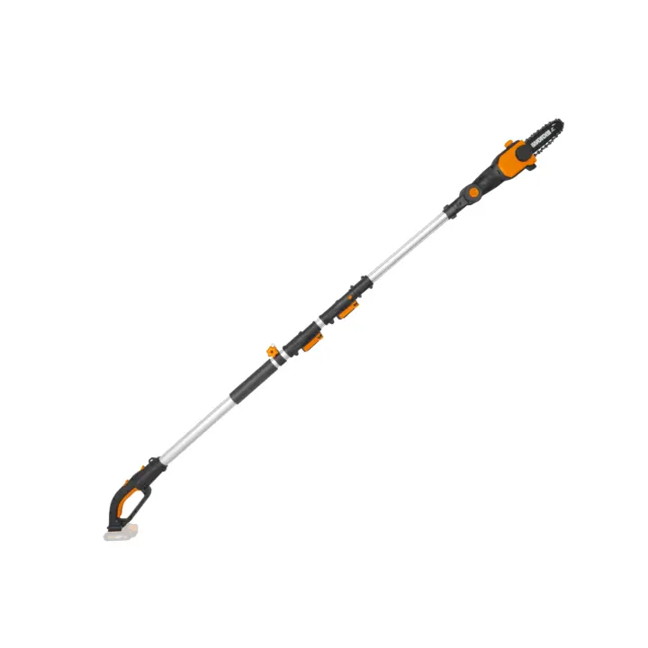 Worx WG349 Motosierra a batería con pértiga telescópica ajustable 20V - 1