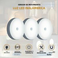 2pcs Luz De Noche Magnética Step Luz Recargable Por USB Con Sensor De Movimiento Inteligente 120° Amplio Rango De Sensación Cable De Carga Incluido - details 4
