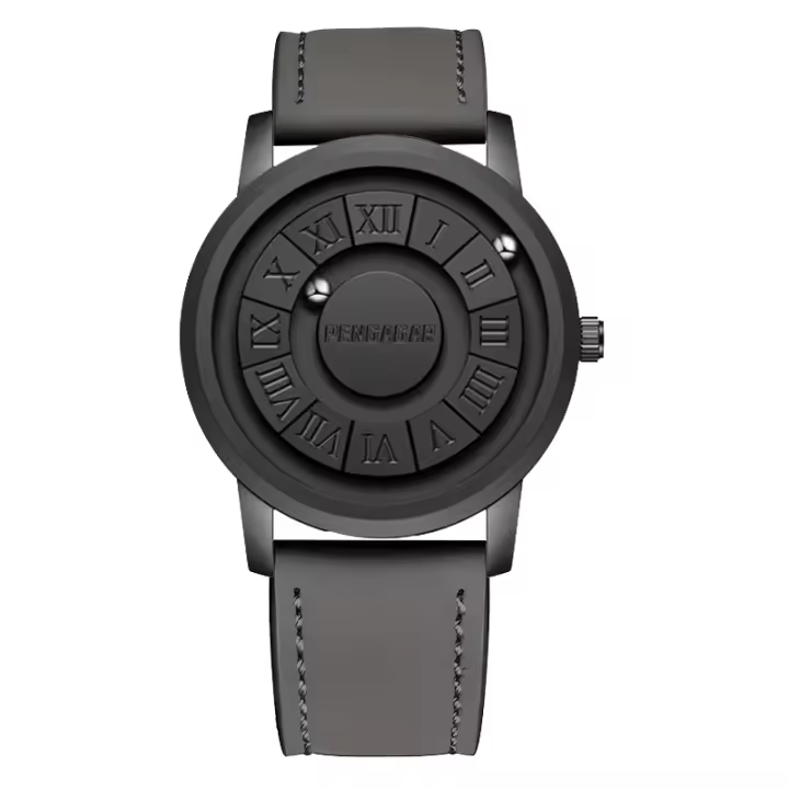 Reloj De Hombre De Moda 2025 Resistente Al Agua Y Al Impacto De Acero Inoxidable Reloj De Pulsera Deportivo Con Atracción Magnética Movimiento De Cuarzo - 1