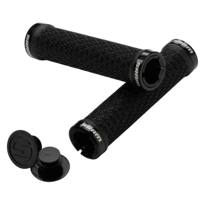 SRAM | Puños De Bicicleta Locking Double Clamp Negro - Juego de Puños Sram Locking Double Clamp.
Con doble acolchado para una mayor sensación de confort y protección.
Color: Negro. - 1