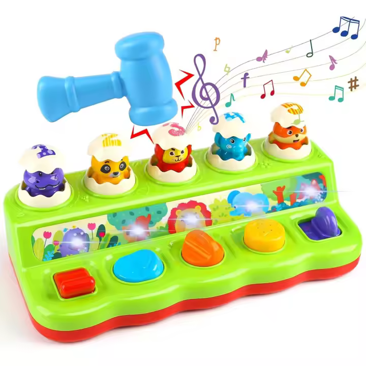Pop up Juego Montessori Juguetes Desarrollo Temprano y Juguetes de Actividad Juguetes Educativos Motriz Fina Juguetes para Bebés 6-12 Meses - 1