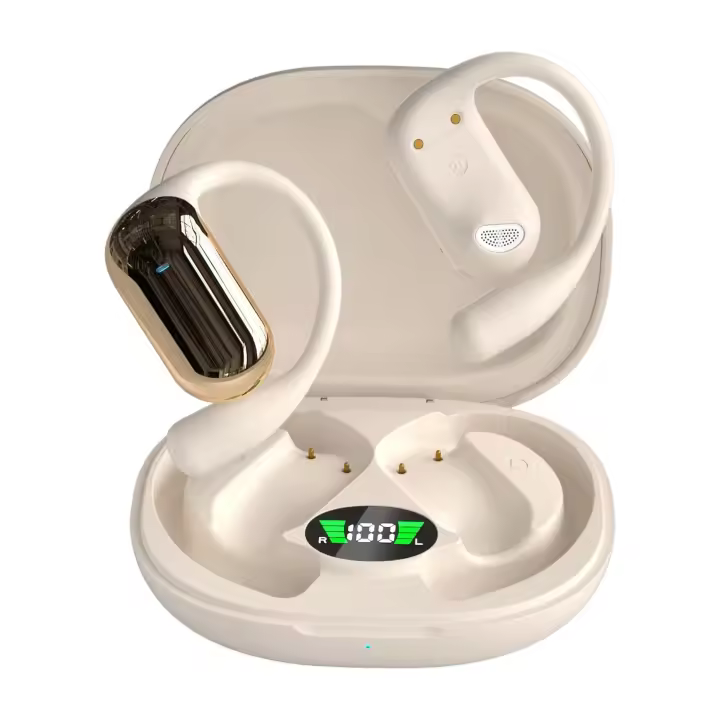 TEISCHE Auriculares Deportivos de Bluetooth V5.4 Cascos Auriculares Inalámbricos de Conducción Ósea Batería 500 mAh de 50H - 1