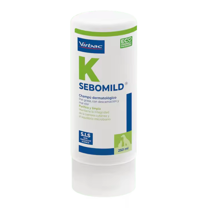 Virbac SEBOMILD Champú 250 ml especial para mascotas - 1