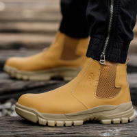 Botas De Seguridad Para Hombre Impermeables Con Punta De Acero Antigolpes Y Antipinchazos Para Actividades Al Aire Libre Senderismo Y Tácticas - details 7