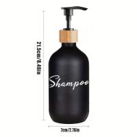 Juego De 3 Dispensadores De Jabón De Plástico Para Baño Botellas De Refacción Para Champú Y Condicionador De Cabello Tamaño 500ml - details 11