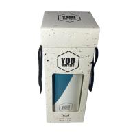 Botella Pryse de Acero Inoxidable 500ml con Base de Silicona - Blanco/Azul Cielo - details 7