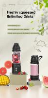 Batidora Personal Portátil Sin Cables – Recargable por USB-C, Vaso Mezclador 24 oz (≈680.4ml) con Boquilla para Pajita y Tapa de Viaje, Ideal para Batidos, Batidos de Proteínas y Bebidas Heladas, Perfecta para Cocina, Gimnasio y Oficina - details 0