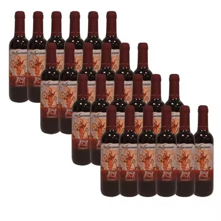 Vino Don luciano cosecha para regalar (pack de 24 unidades) ideal para detalles a hombres invitados en bodas, bautizos, comuniones y reuniones - 1