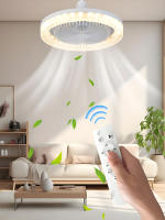 Ventilador De Techo Inteligente 3 En 1 Con Control Remoto Base De Iluminación E27 85-265v Adecuado Para Dormitorio Y Sala - details 1