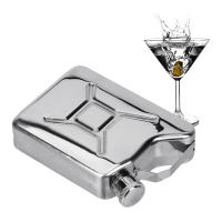 Kit De Botella De Alcohol 5OZ Estilo Tanque De Gasolina Portátil Para Whisky Vodka Acero Inoxidable Contenedor De Bebida - details 1