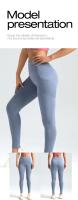 MOV-Pantalones deportivos y de fitness, pantalones color melalgodón, Mallas elásticaspara Correr, Elevación de cadera, High Belt, control del medio ambiente, pantalones de yoga - details 7