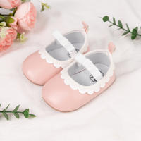 Zapatos De Primera Caminata Para Niñas Meckior Cuero PU Suela De Goma Antideslizante Suave Para Recién Nacidos Y Bebés 0-18M Cierre Elástico Estilo Casual - details 12