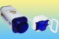 CANTIMPLORA RECTÁNDULAR REAL MADRID AZUL Y BLANCA CON LOGO DEL ESCUDO. CAPACIDAD 600ML. KIDS EUROSWAN - details 2