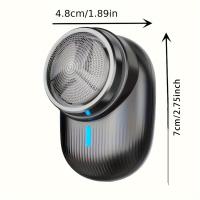 Afeitadora Eléctrica Portátil Para Hombres Cuchilla Recargable USB Seco Y Húmedo Mini Máquina De Afeitar Plástico Recargable - details 5