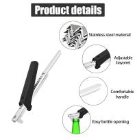 Abridor de tarros para Manos y personas, abridor de tapa antideslizante, abridor de lats de fácil agarre, herramienta Manual para abridor de botellas, utencilio de Cocina multifuncionales Negro-2 piezas - details 1